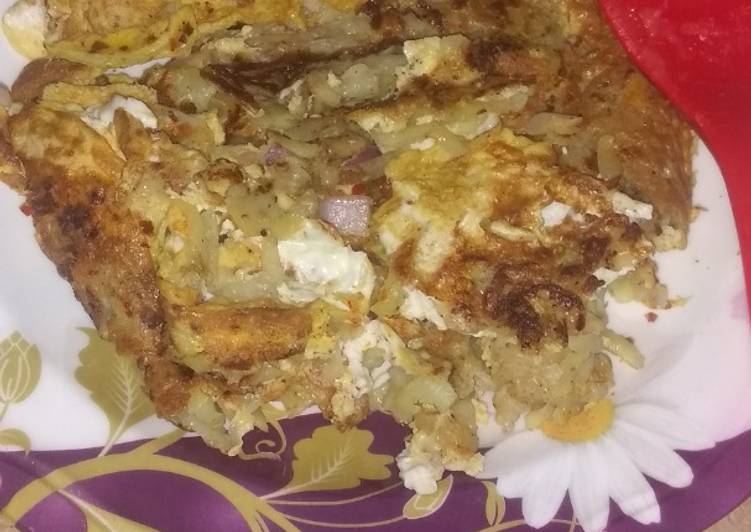 Simple Way to Make Ultimate Hash brown omlette