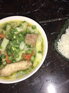 Una foto de Sopa de menudos de pollo
