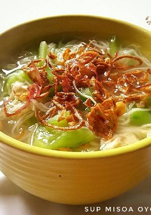 Foto resep Sup oyong dan misoa