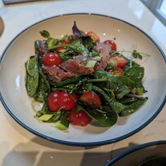 A picture of Honey & soy duck salad.