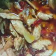 Salmon saori saus pedas
