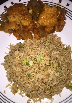 A picture of Burnt Garlic Fried Rice.