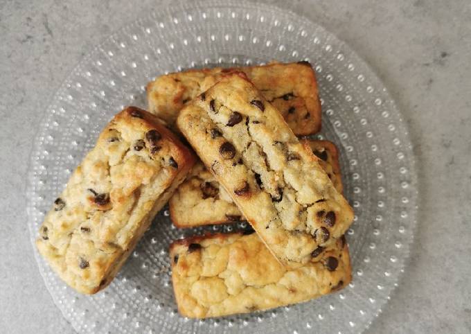 Mini Banana bread sucré avec des fruits