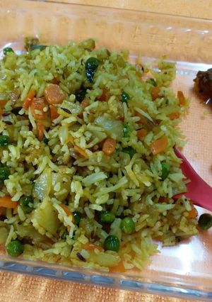 A picture of Vegetable Fried Rice.