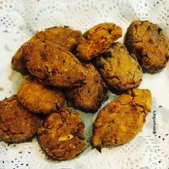 A picture of Parsi Bhonu: Traditional Parsi Style Prawns Cutlets.