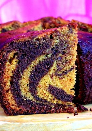 A picture of Chocolate and Pumpkin Swirl Cake.
