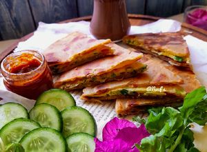 Foto resep Quesadilla Chicken Taco with Homemade Tortilla