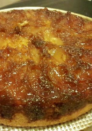Una foto de Torta de manzana invertida 😀😀😀😀