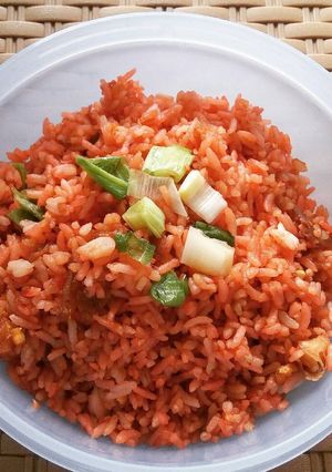 Foto resep Nasi goreng merah
