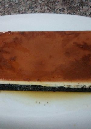 Une photo de Cake au flan et au caramel
