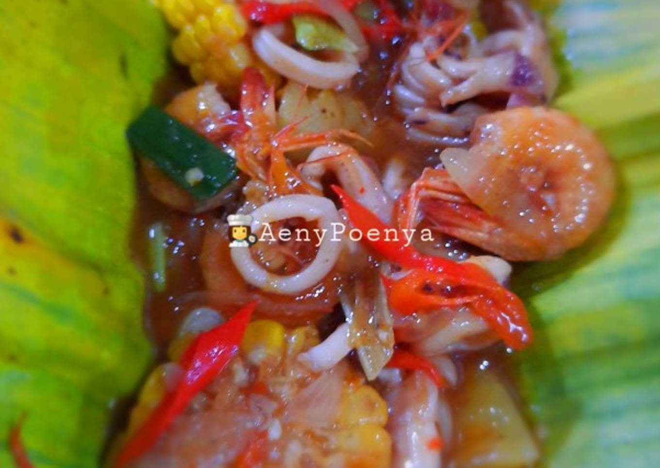 Asam manis sea food extra pedas