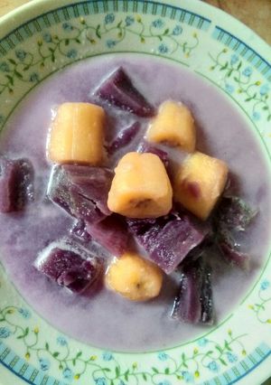 Foto resep Kolak Ubi Ungu + Pisang