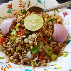 Mixed sprout chaat A picture of Mixed sprout chaat.