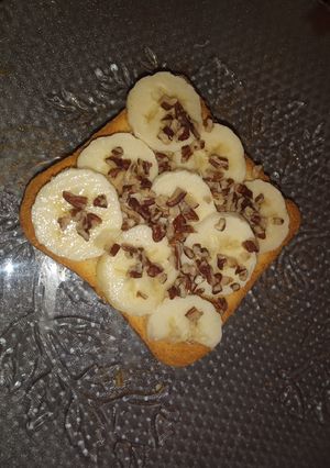 Una foto de Pan con plátano