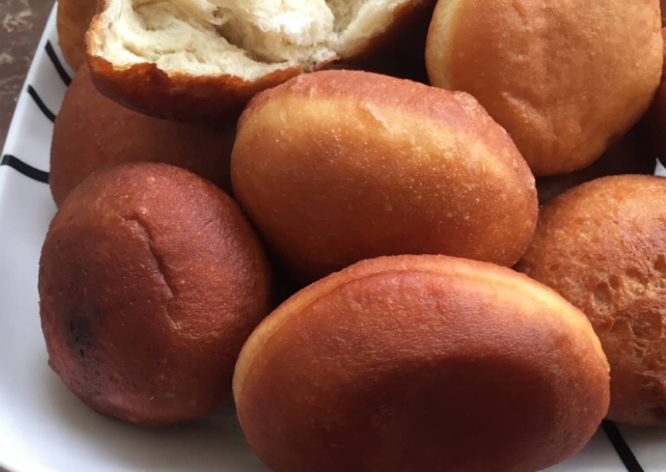 Fluffy and soft doughnuts