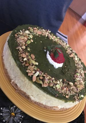 صورة لوصفة تشيز كيك بالفستق
