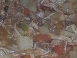 Pollo con papas a la mexicana
