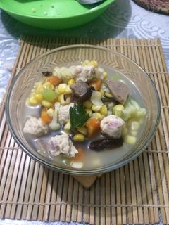 Foto resep Sup bakso ayam jamur homemade #bandung_recookgiacinta
