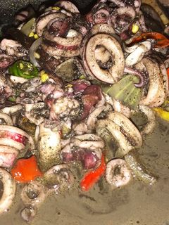 Foto resep Tumis cumi hitam saos tiram
