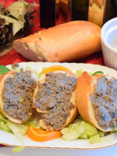 A picture of Champagne goose liver pate.