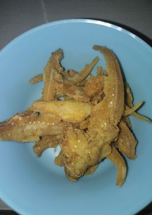 Foto resep Ikan asin bulu ayam krispi