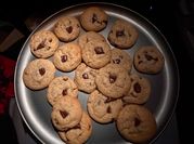 A picture of milk chocolate chips