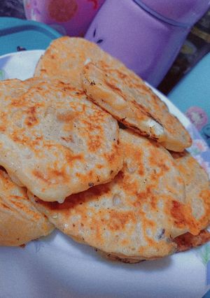 صورة لوصفة بان كيك بالخضار والجبن