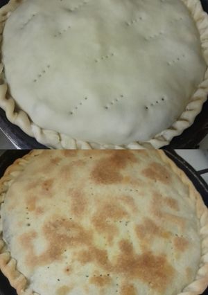 Una foto de Tarta de acelga con masa casera