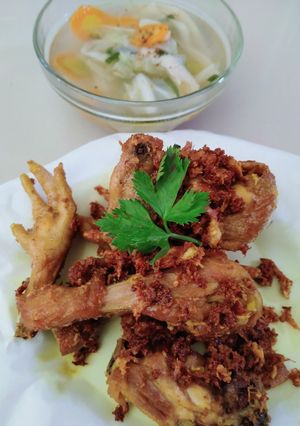 Foto resep Ayam goreng kriuk telur