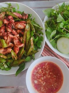 Hình của món Bạch Tuột Nướng Cay.