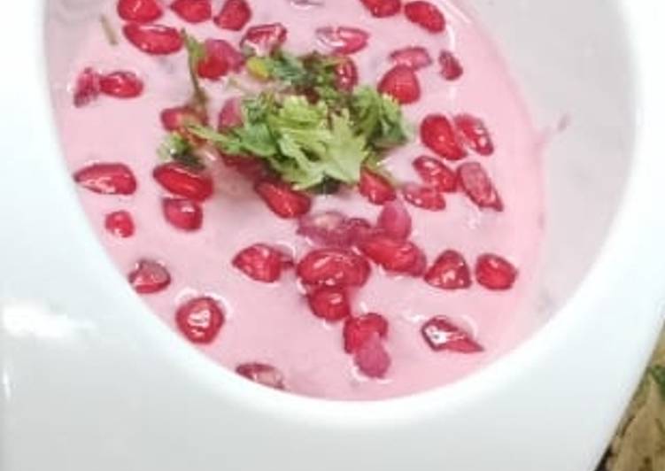 Beetroot raita