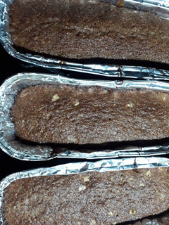 Una foto de Budín de chocolate c/corazón de dulce de leche