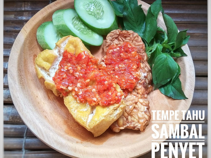 Standar Resep mudah buat Tempe Tahu Sambal Penyet yang sesuai selera