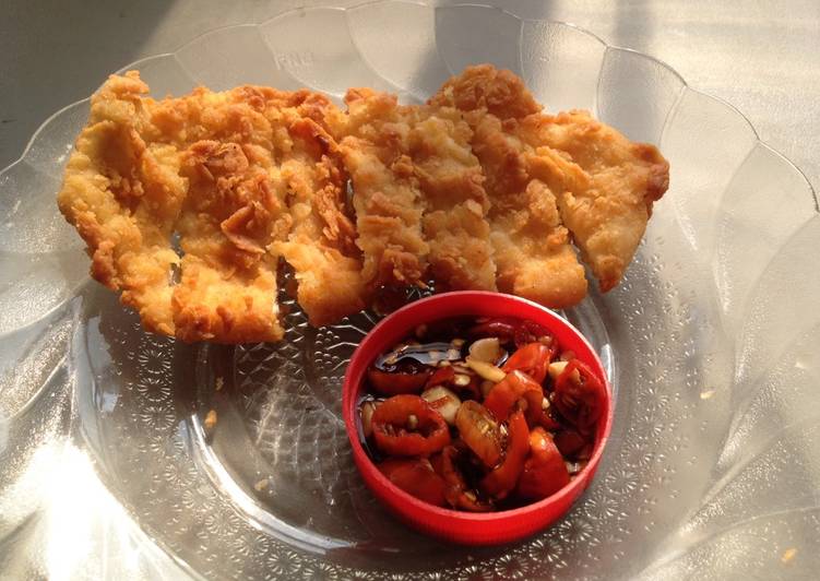Resep Fried chicken tanpa tulang ala2 yoshinoya 😂 yang Enak Banget