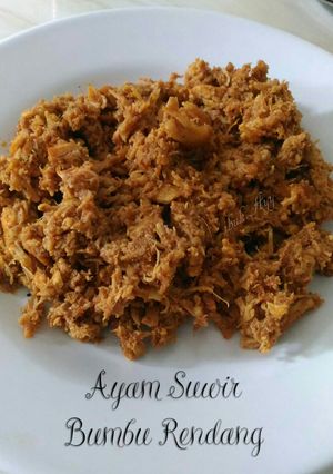 Foto resep Ayam Suwir Bumbu Rendang Praktis