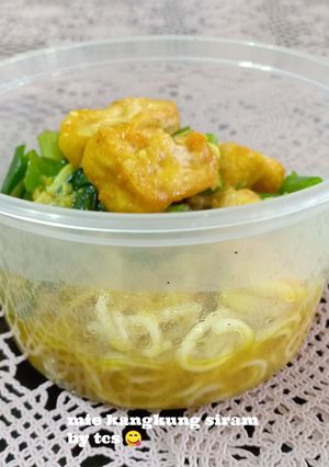 Foto resep Mie kangkung siram