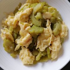 A picture of Ampalaya w/ Egg.