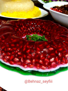 عکسی از دستور ژله انار