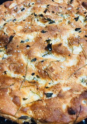 O poză a rețetei Focaccia fără gluten.