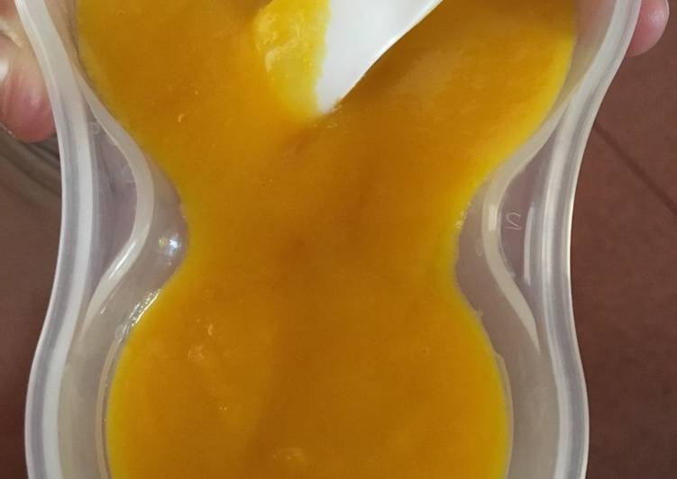 Resep masakan Pure Labu Kuning (MPASI) | Langkah Membuat Pure Labu Kuning (MPASI) Yang Bisa Manjain Lidah