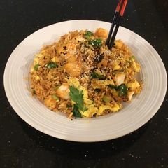A picture of Fish Fried Rice.