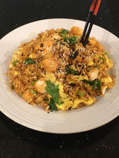 A picture of Fish Fried Rice.