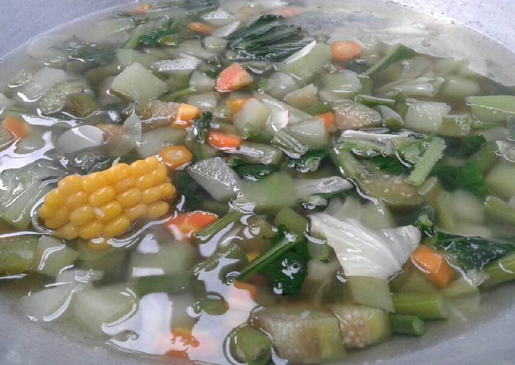 Sayur bening cemplang cemplung