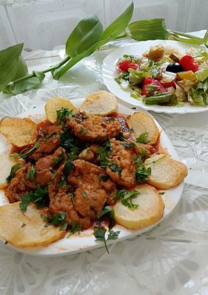 صورة لوصفة باذنجان 🍆بطريقة القديمة