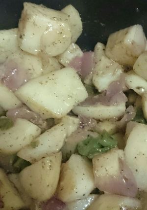 صورة لوصفة بطاطس مكموره