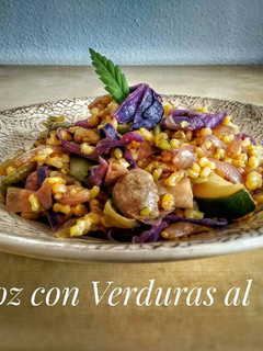 Una foto de Arroz con Verduras al Wok