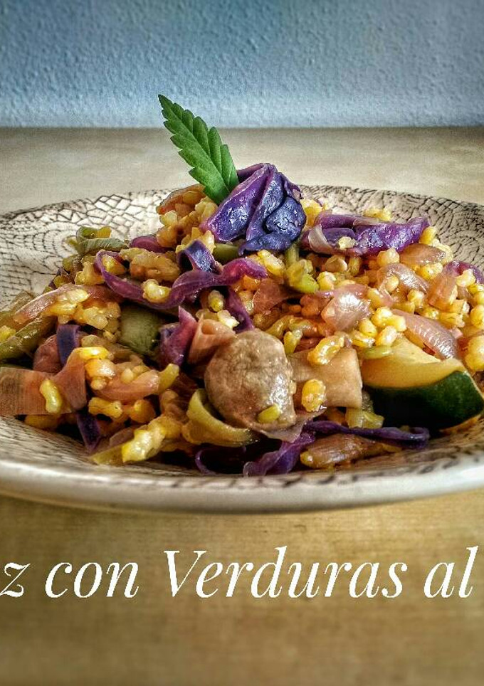 Una foto de Arroz con Verduras al Wok