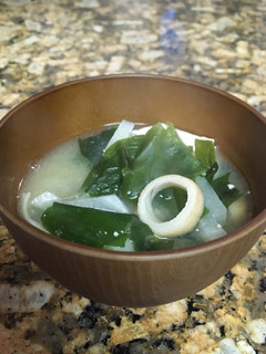 A picture of Miso soup.