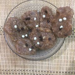 A picture of Almond fudge cookies(no bake).