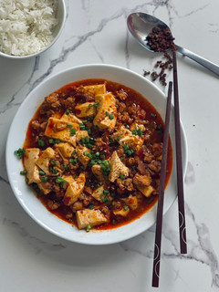 Hình của món Tuna mapo tofu - Đậu hũ Tứ Xuyên cá ngừ.